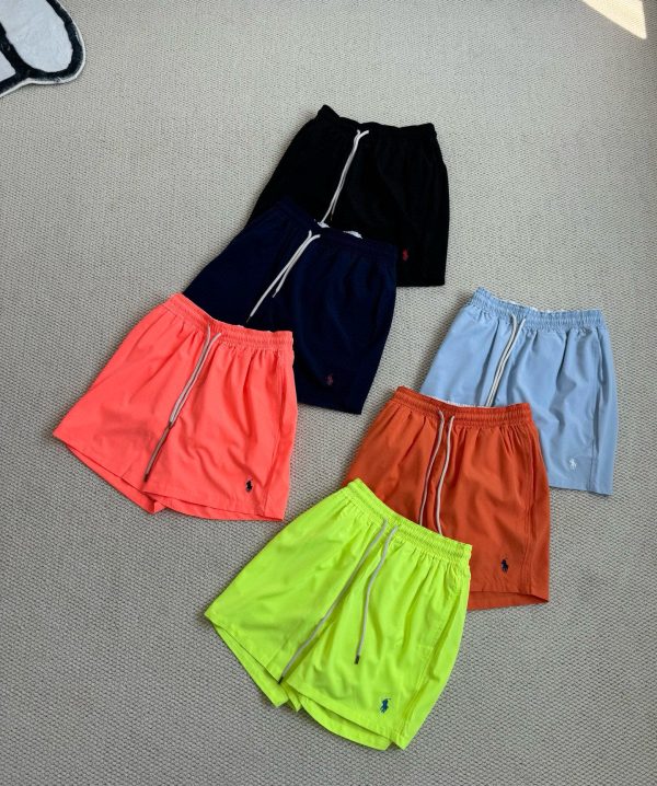 Luxury Ralph Lauren Shorts Black Solid Style