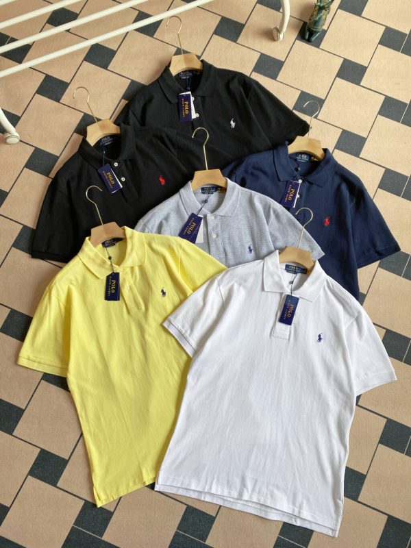 Premium Quality Ralph Lauren Short-Sleeved Black Cotton Classic Collection