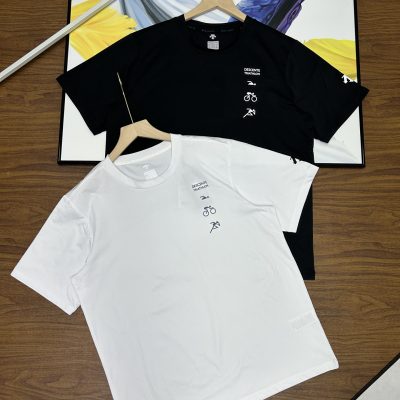 Premium Descente Short Sleeves Black Breathable Collection