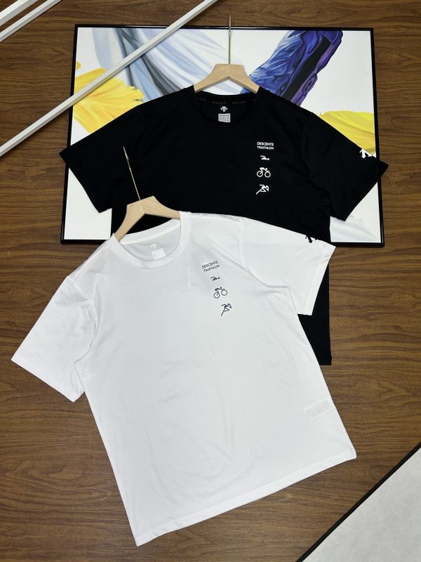 Premium Descente Short Sleeves Black Breathable Collection