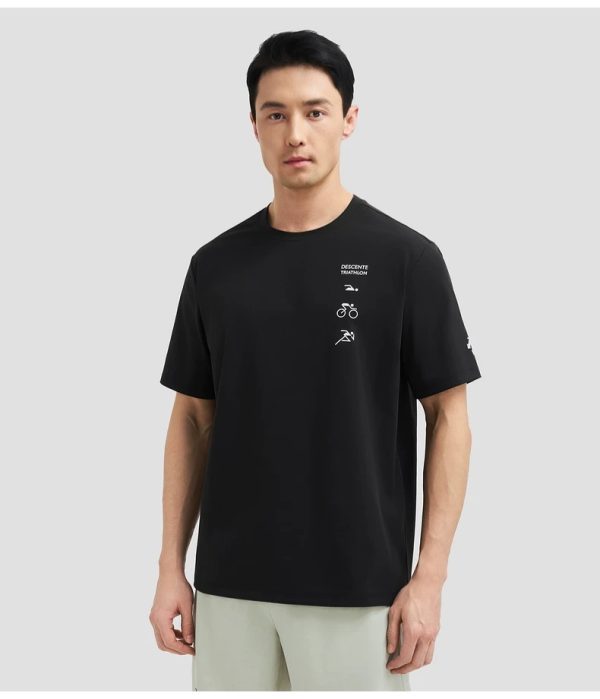 Best Selling Descente Short Sleeves Black Breathable Style