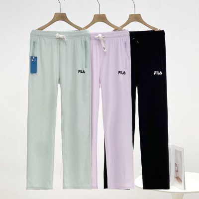 Luxury Fila Casual Pants Black Silk Casual Luxury