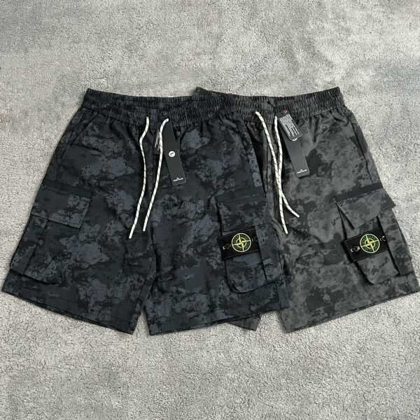 Premium Quality Stone Island Shorts Camouflage Luxury