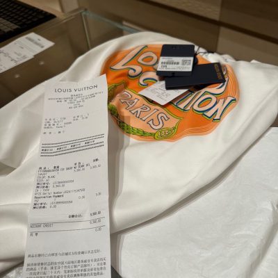Premium Louis Vuitton Short-Sleeved Shirt Blue Cotton Solid Collection