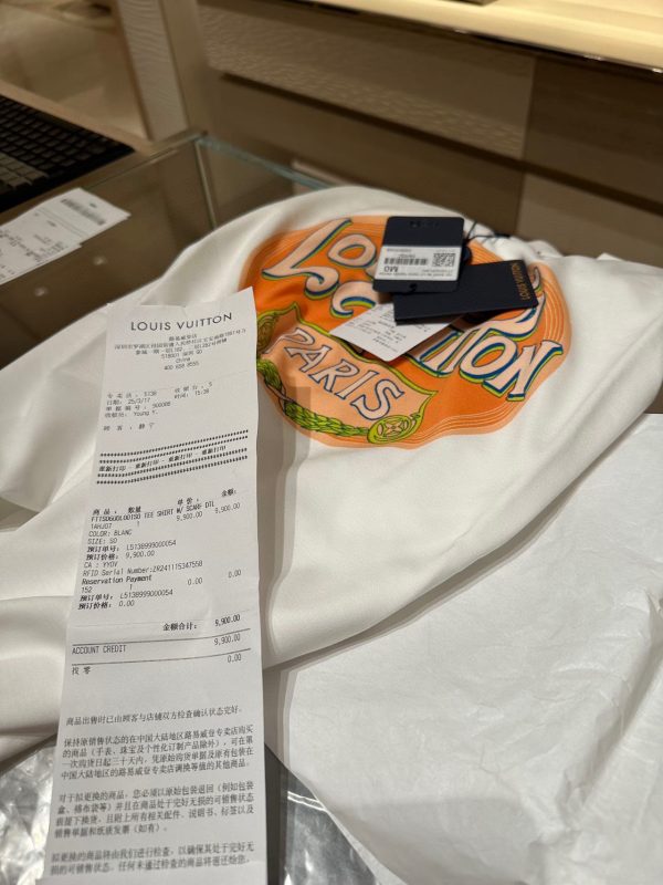 Premium Louis Vuitton Short-Sleeved Shirt Blue Cotton Solid Collection