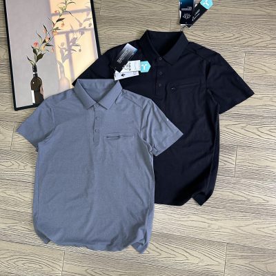 Premium Quality Descente Short-Sleeved Black Cotton Breathable Collection