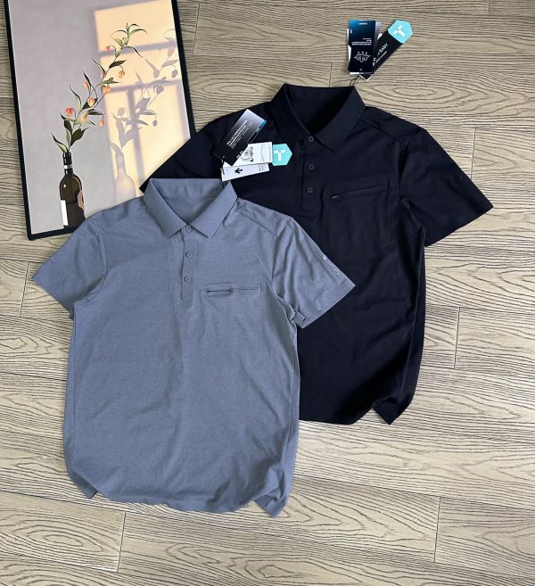 Premium Quality Descente Short-Sleeved Black Cotton Breathable Collection