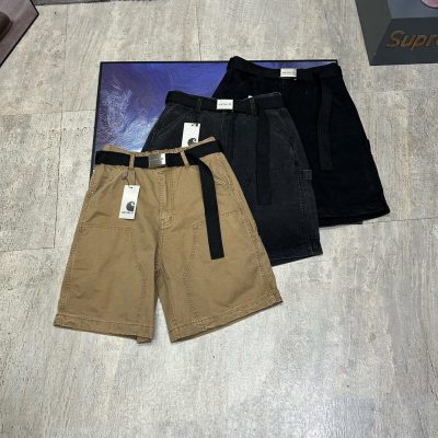 Best Selling Carhartt Shorts Black Cotton Solid Luxury