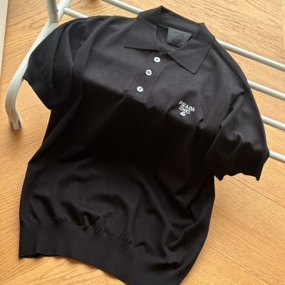 Premium Prada Short Sleeves Wool Classic Collection