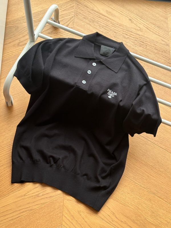 Premium Prada Short Sleeves Wool Classic Collection