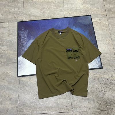 Premium Quality Patagonia Short Sleeves Black Silk Casual Collection