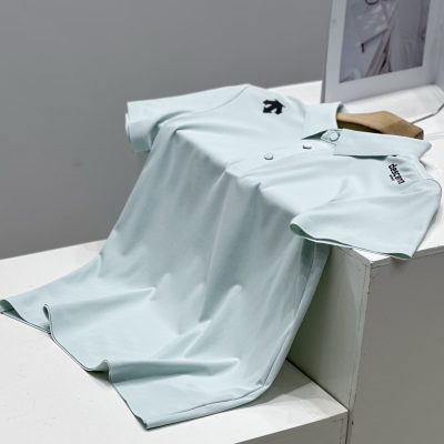 Premium Quality Descente Short-Sleeved Black Silk Print Style