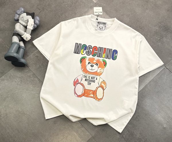Best Selling Moschino Short Sleeves Black Cotton Elegant Collection