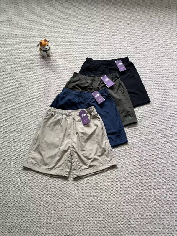 Premium The North Face Shorts Purple Nylon Embroidered Collection