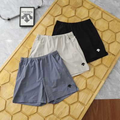 Premium Quality Descente Shorts Black Minimalist Luxury