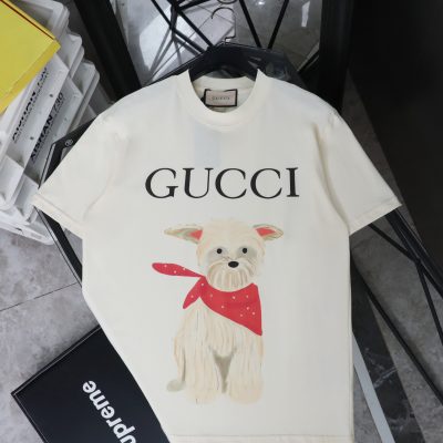 Best Selling Gucci Short Sleeves Beige Print Collection