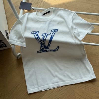 Luxury Louis Vuitton Short Sleeves Knit Logo Collection
