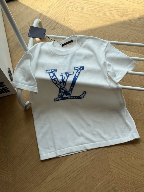 Luxury Louis Vuitton Short Sleeves Knit Logo Collection