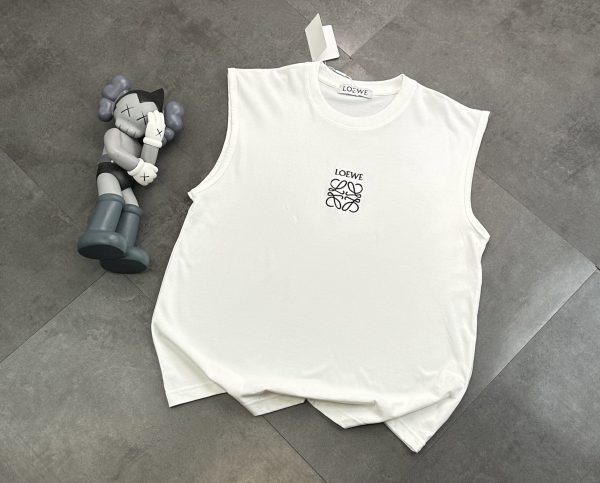 Premium Quality Loewe T-Shirts Black Cotton Embroidered Collection