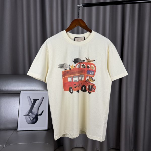 High Quality Gucci Short Sleeves Cotton Print Luxury