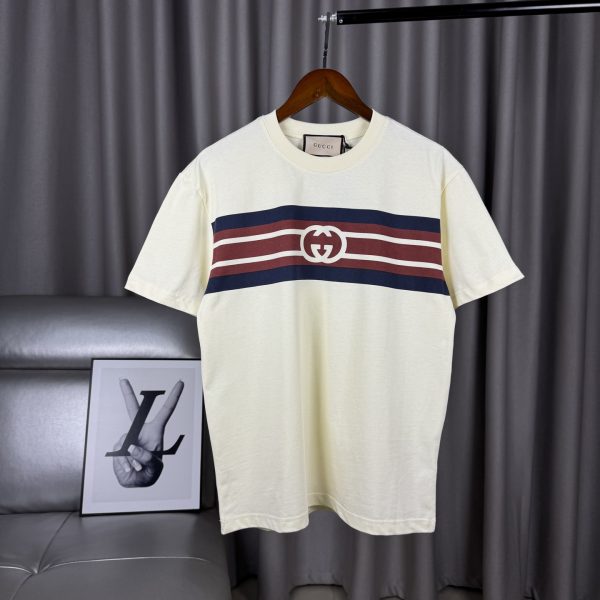Premium Quality Gucci Short-Sleeved T-Shirt Red Cotton Classic Collection