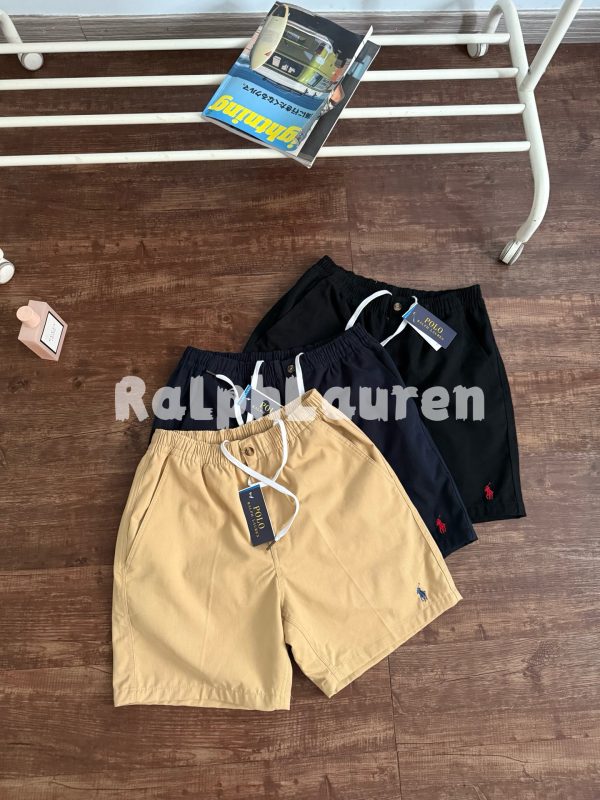 High Quality Ralph Lauren Shorts Black Cotton Embroidered Luxury