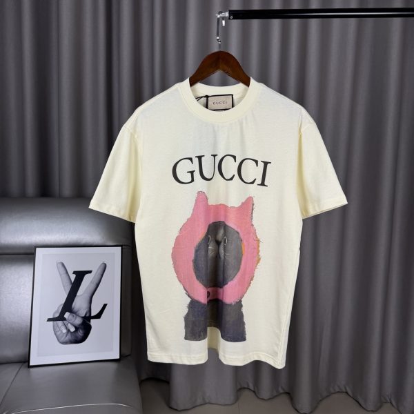 High Quality Gucci Short Sleeves Cotton Print Style