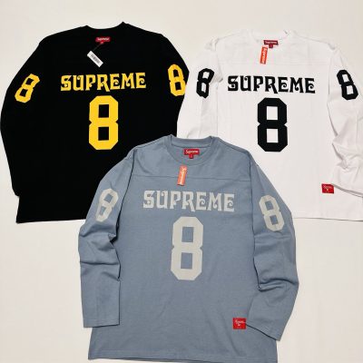 Best Selling Supreme Long Sleeves Black Jersey Luxury