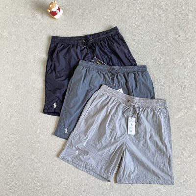 High Quality Ralph Lauren Shorts Black Embroidered Luxury