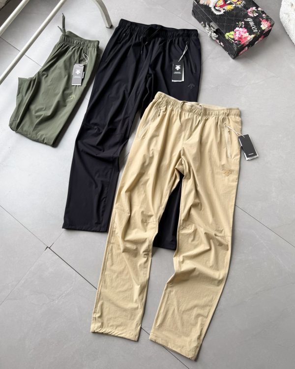 High Quality Descente Trousers Black Casual Luxury