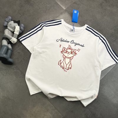 Premium Adidas Short Sleeves White Cotton Classic Collection