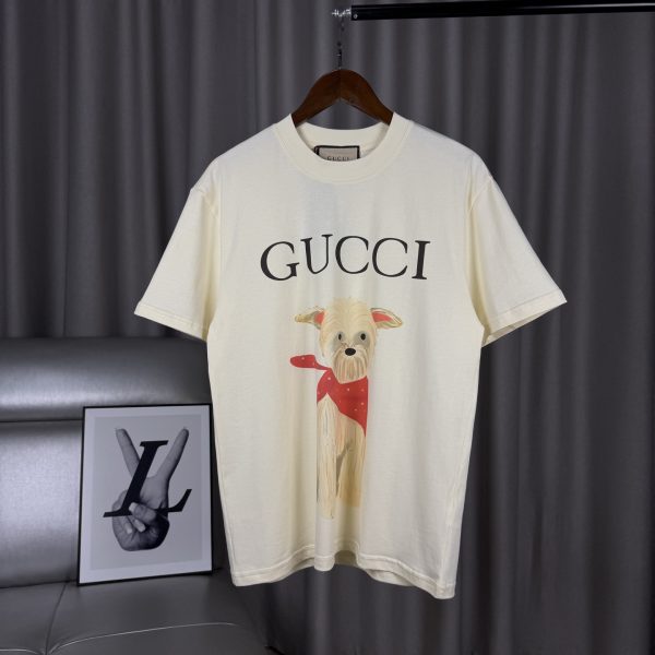 Premium Quality Gucci Short Sleeves Cotton Print Luxury
