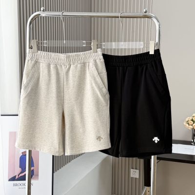 Premium Quality Descente Shorts Black Cotton Solid Luxury