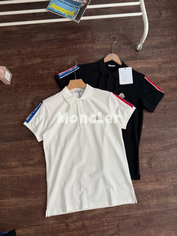 Premium Quality Moncler Polo Shirt Black Logo Style
