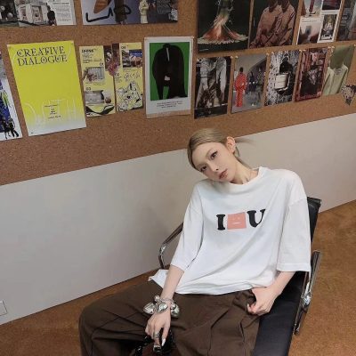 Premium Quality Acne Studios Short Sleeves Black Cotton Minimalist Collection