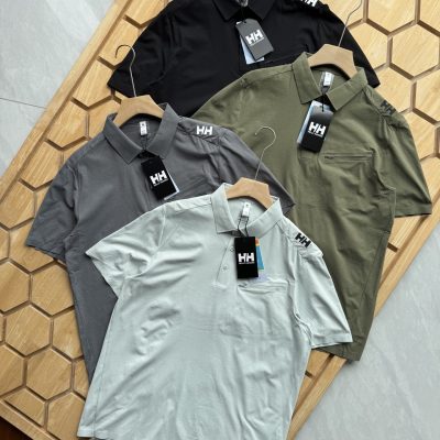Premium Helly Hansen Short-Sleeved Black Nylon Breathable Style