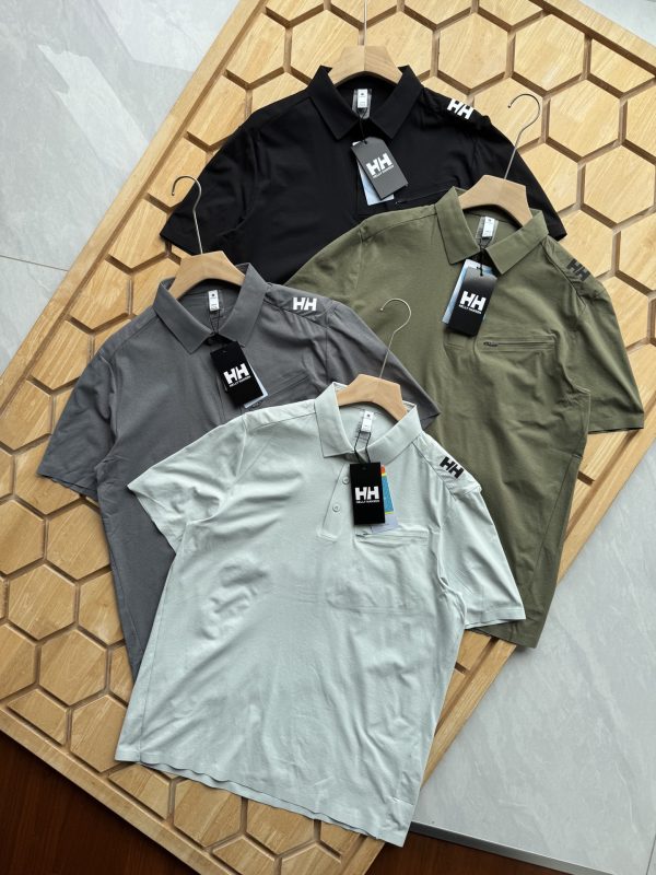 Premium Helly Hansen Short-Sleeved Black Nylon Breathable Style