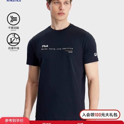 Best Selling Fila Short Sleeves Black Collection