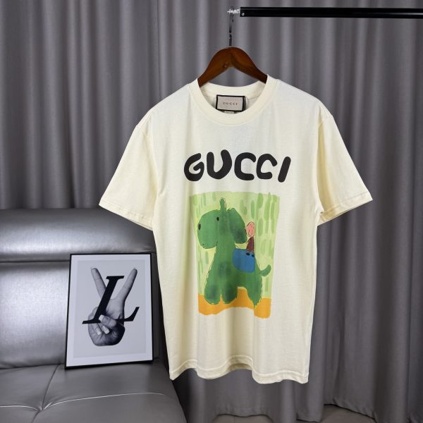 Premium Quality Gucci Short Sleeves Cotton Print Luxury