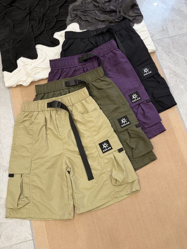 Premium Stone Island Shorts Black Nylon Classic Style
