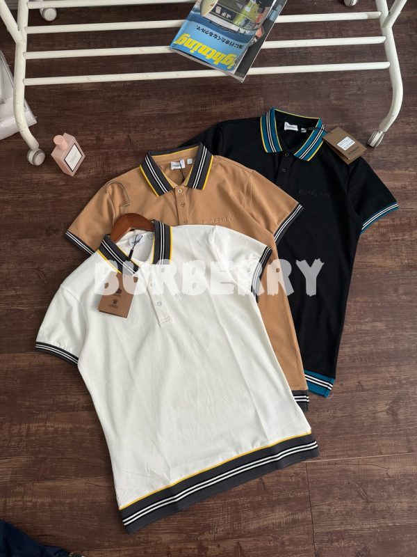 Premium Quality Burberry Short Sleeves White Cotton Classic Luxury