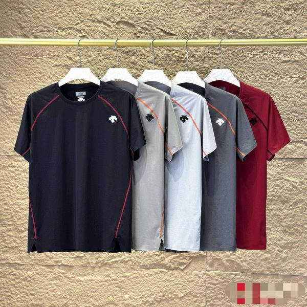 Premium Descente Short Sleeves Black Breathable Luxury