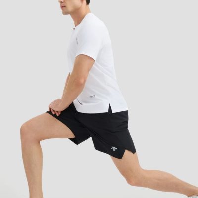High Quality Descente Shorts Black Casual Style