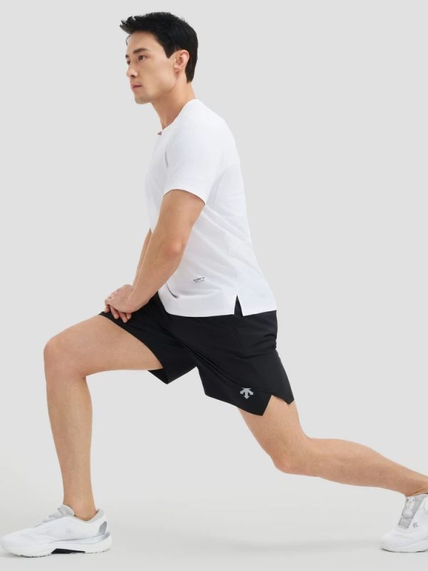 High Quality Descente Shorts Black Casual Style