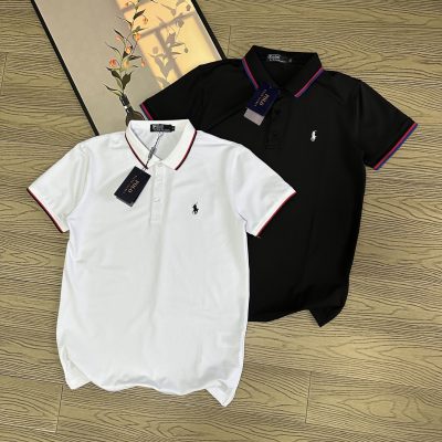 Premium Quality Ralph Lauren Short-Sleeved White Cotton Logo Style