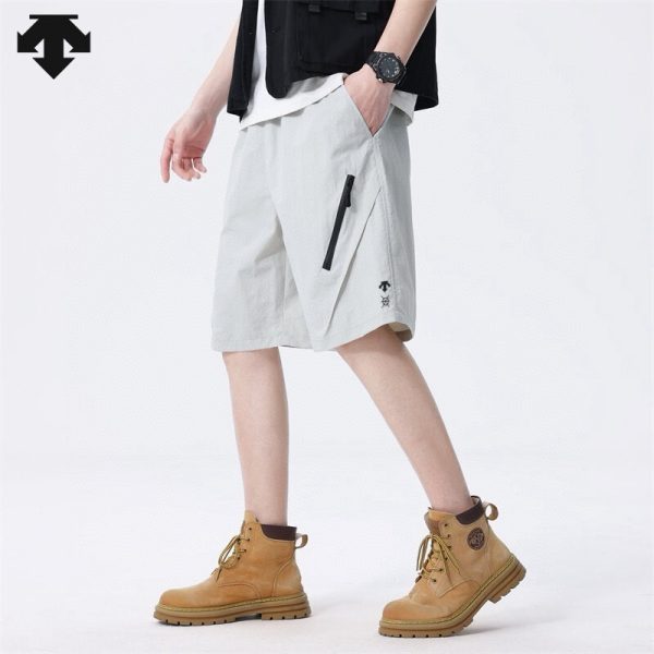 Best Selling Descente Shorts Black Nylon Breathable Collection