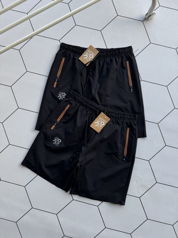 Premium Quality Loewe Shorts Black Breathable Luxury