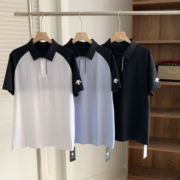 Premium Descente Short-Sleeved Shirts Breathable Luxury