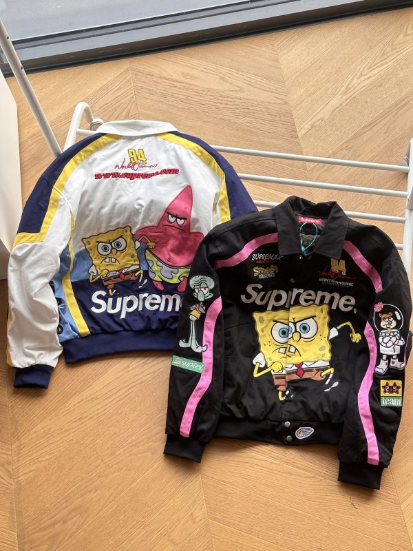Premium Quality Supreme Jacket Black Print Style