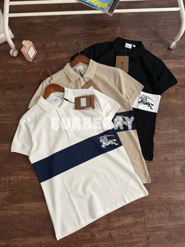 High Quality Burberry Short-Sleeved White Cotton Classic Style
